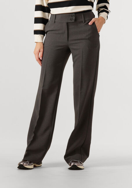 Donkergrijze HAUTE L'AMITIÉ Flared broek EMERALD TALL PANT - large
