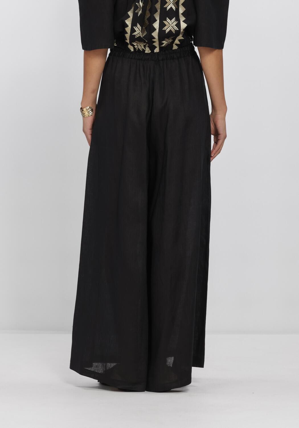 GREEK ARCHAIC KORI Pantalon large S26K-1001013 en noir - large