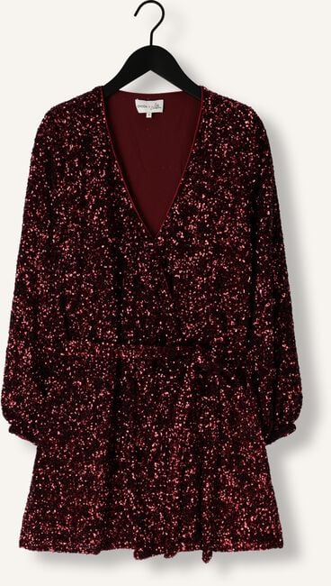 Bordeaux OMODA ATELIER Mini jurk X IRIS - ILSE Bordeaux OMODA ATELIER Mini jurk X IRIS - ILSE - large