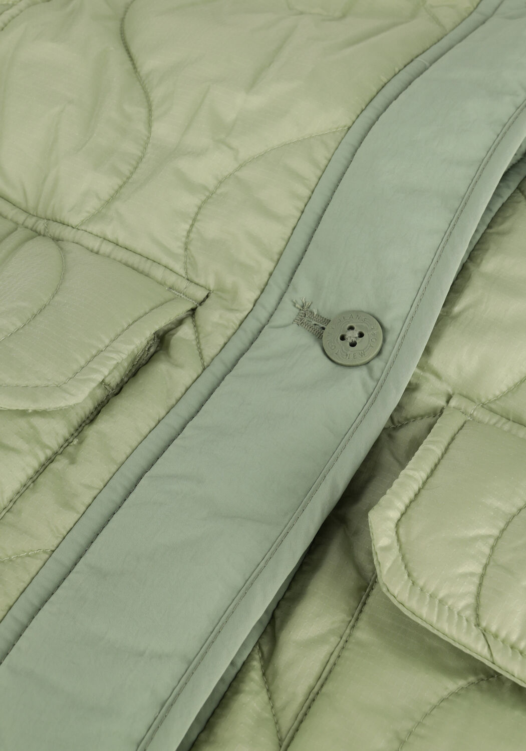 Groene TOMMY JEANS Gewatteerde jas TJW OVERSIZE ONION QUILT JACKET - large