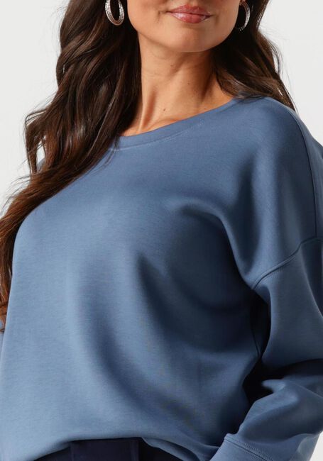 Blauwe MSCH COPENHAGEN Sweater MSCHIMA Q SWEATSHIRT - large