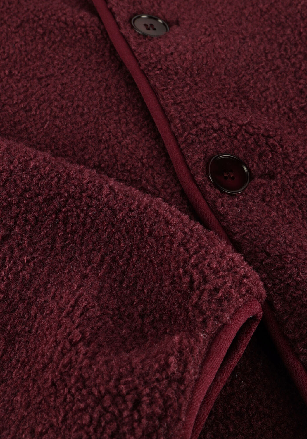 PENN & INK Manteau Teddy JACKET W25C281 Bordeaux - large