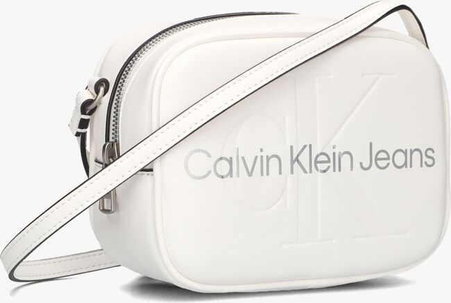 CALVIN KLEIN SCULPTED CAMERA BAG18 MONO Sac bandoulière en blanc - large