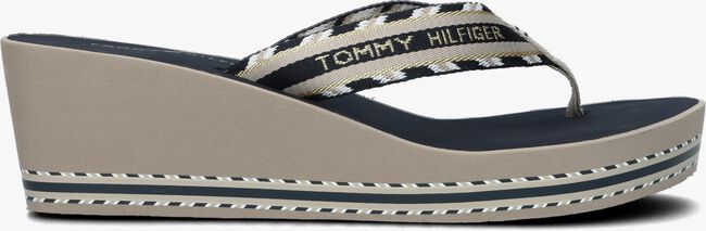 TOMMY HILFIGER SHINY TOUCHES HIGH BEACH Tongs en gris - large