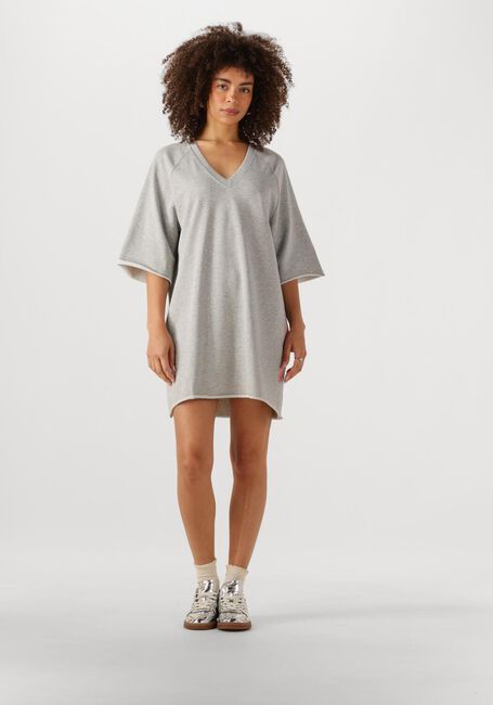 Grijze ALIX THE LABEL Mini jurk KNITTED SWEAT DRESS - large
