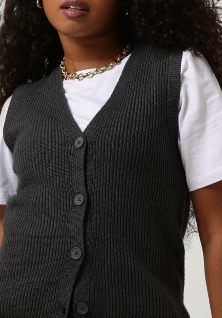 OBJECT Gilet OBJMALENA S/L KNIT VEST DIV en gris - large