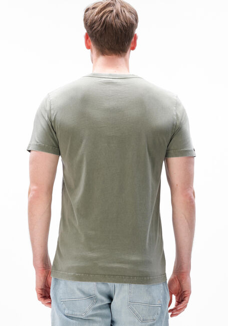 PME LEGEND T-shirt ACID WASH + GARMENT DYE en vert - large