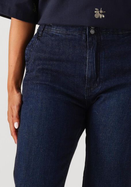 SUMMUM Wide jeans BOOTCUT CROPPED LIGHT WEIGHT COTTON Bleu foncé - large