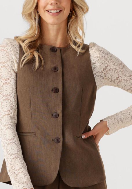 YDENCE Gilet GILET MELLIE en marron - large