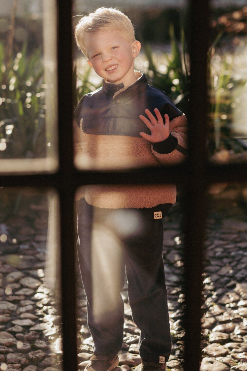 MR.LOUTRE Pantalon WILLIAM Bleu fonc&eacute; - large