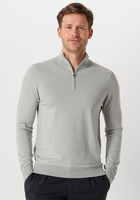 PROFUOMO Pull HALF ZIP LUXURY BASIC en vert - large