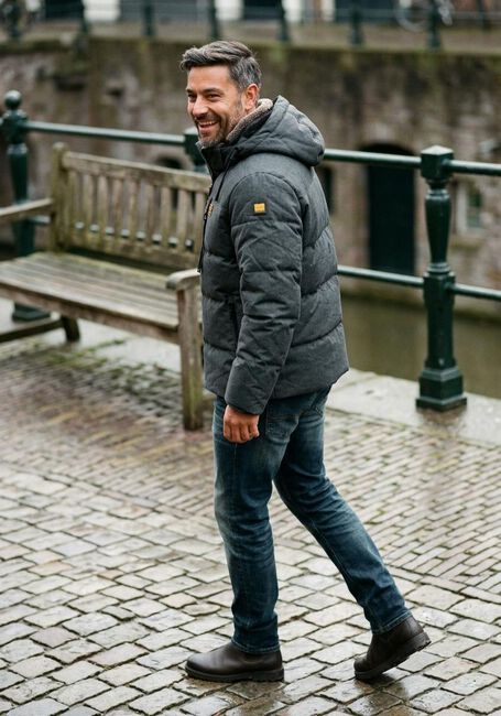 PME LEGEND Veste matelass&eacute; YETCRAFT Gris fonc&eacute; - large