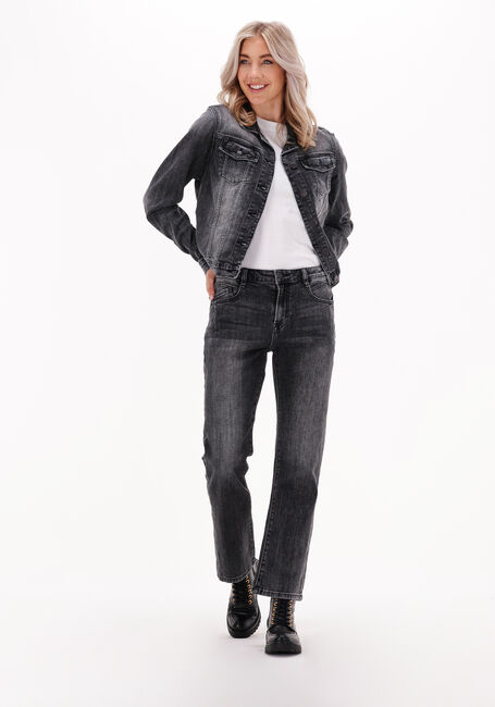 SUMMUM Straight leg jeans BOOTCUT CROPPED JEANS BLACK HEAVY TWILL en noir - large
