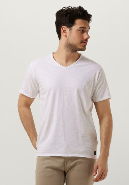 Witte DSTREZZED T-shirt STEWART ORGANIC SLUB JERSEY - large