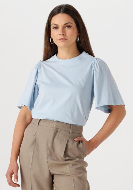 SELECTED FEMME T-shirt SLFPENELOPE 2/4 RUFFLE TEE Bleu clair - large