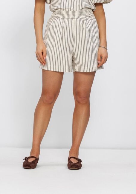 NOTRE-V Pantalon courte NV-HEINTINA CREPE STRIPE Blanc - large