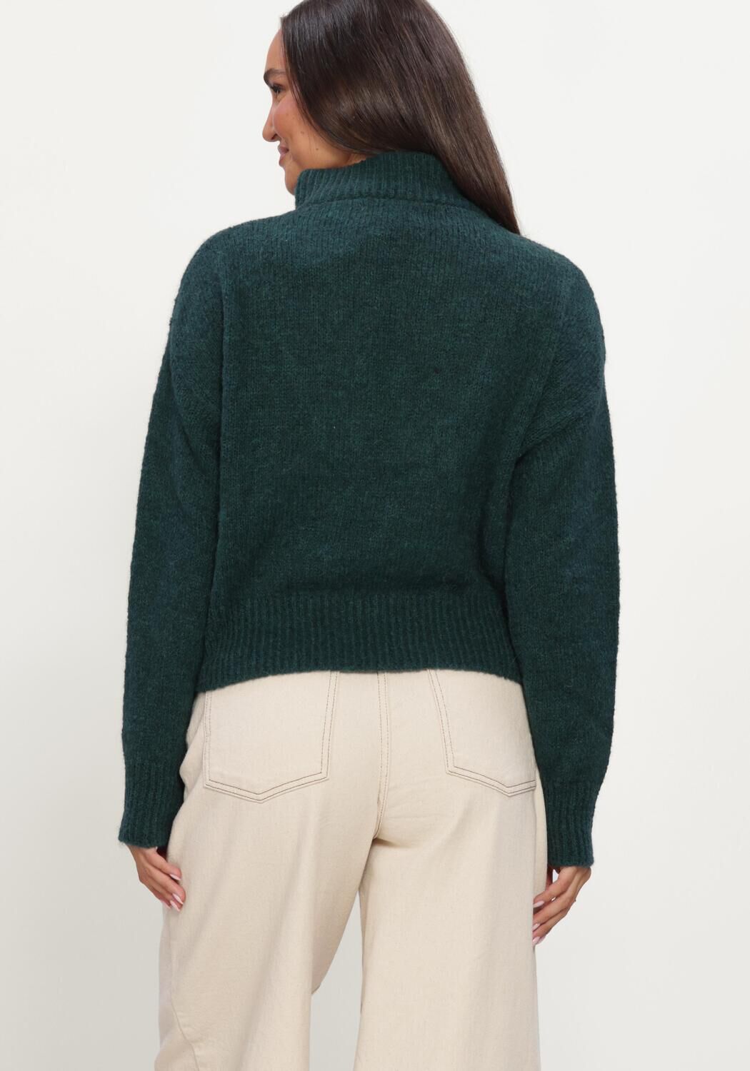 BY-BAR Pull BOXY BEAU PULLOVER Vert fonc&eacute; - large