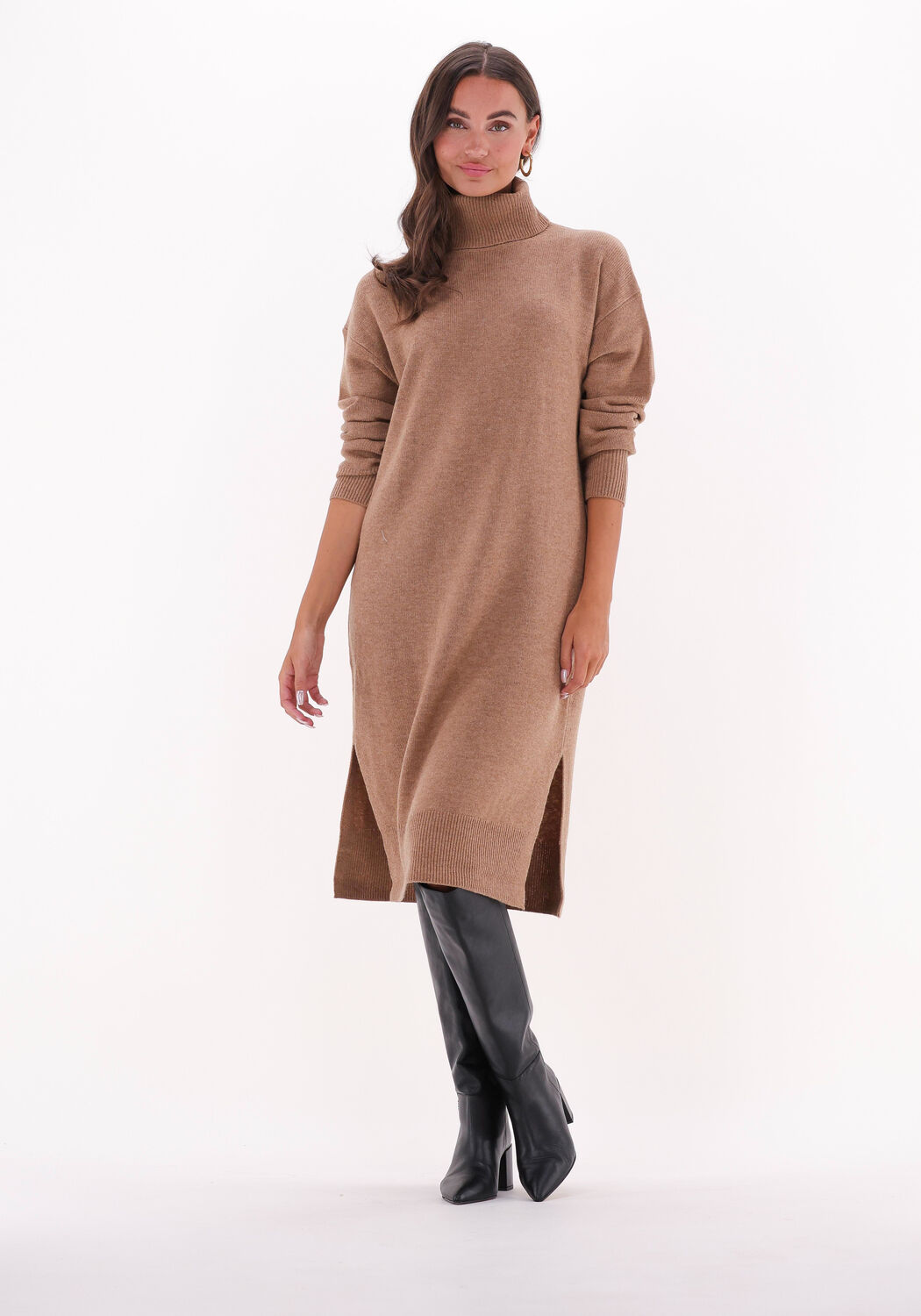 VANESSA BRUNO Robe midi VERNA DRESS en camel Omoda