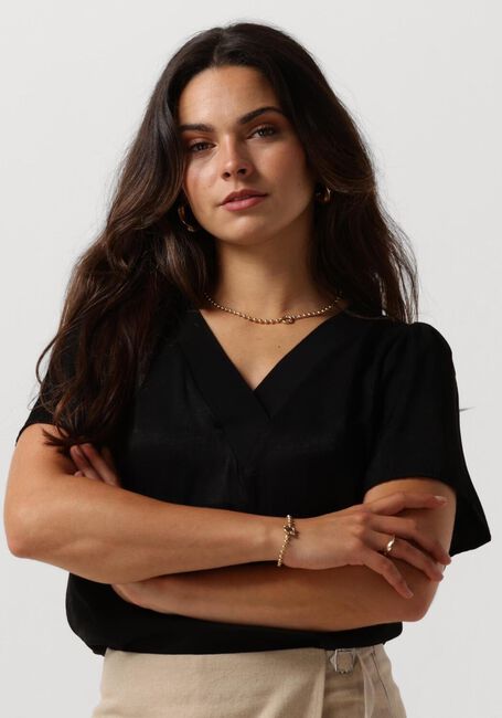 MINUS Haut LIRENE V-NECK BLOUSE en noir - large