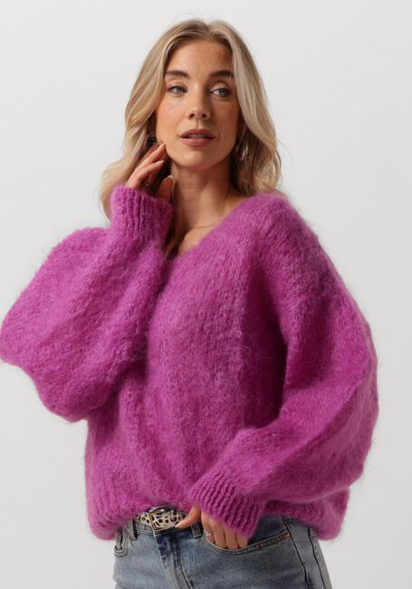Paarse AMERICAN DREAMS Trui MILANA LS MOHAIR KNIT - large