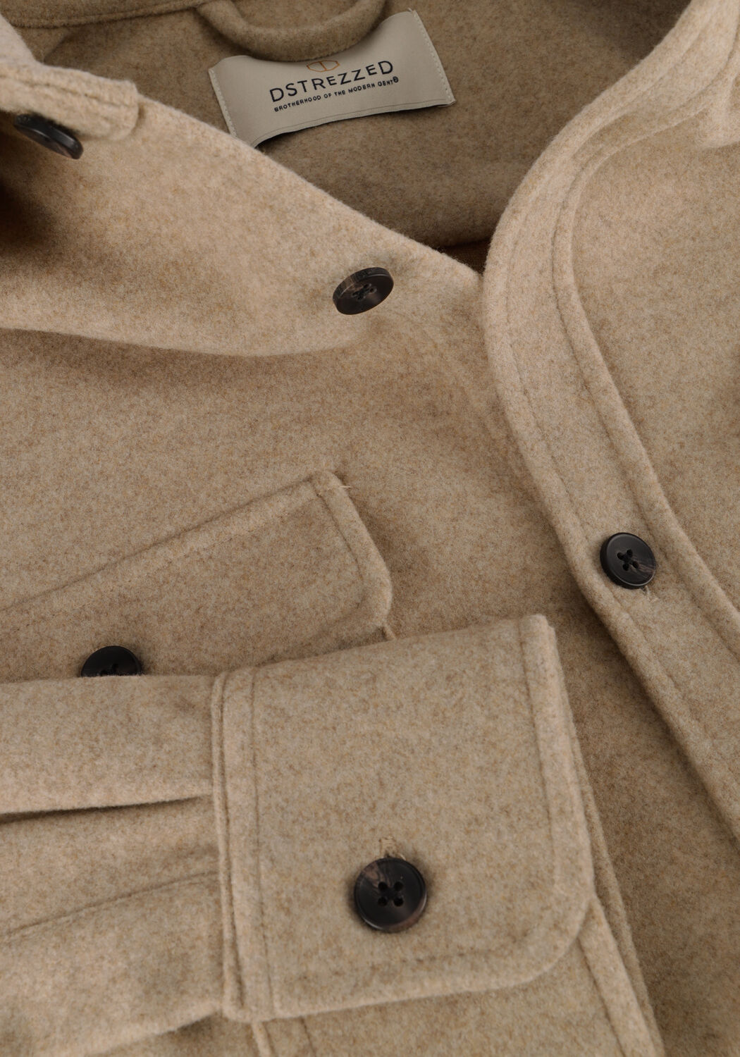 Bruine DSTREZZED Overshirt ULRIK OVERSHIRT - large