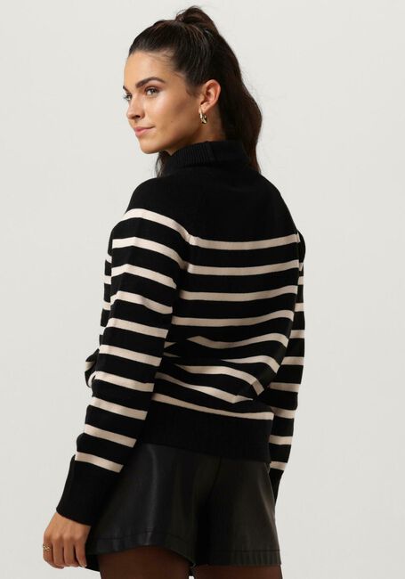 NOTRE-V Col roulé STRIPE KNIT SWEATER en noir - large