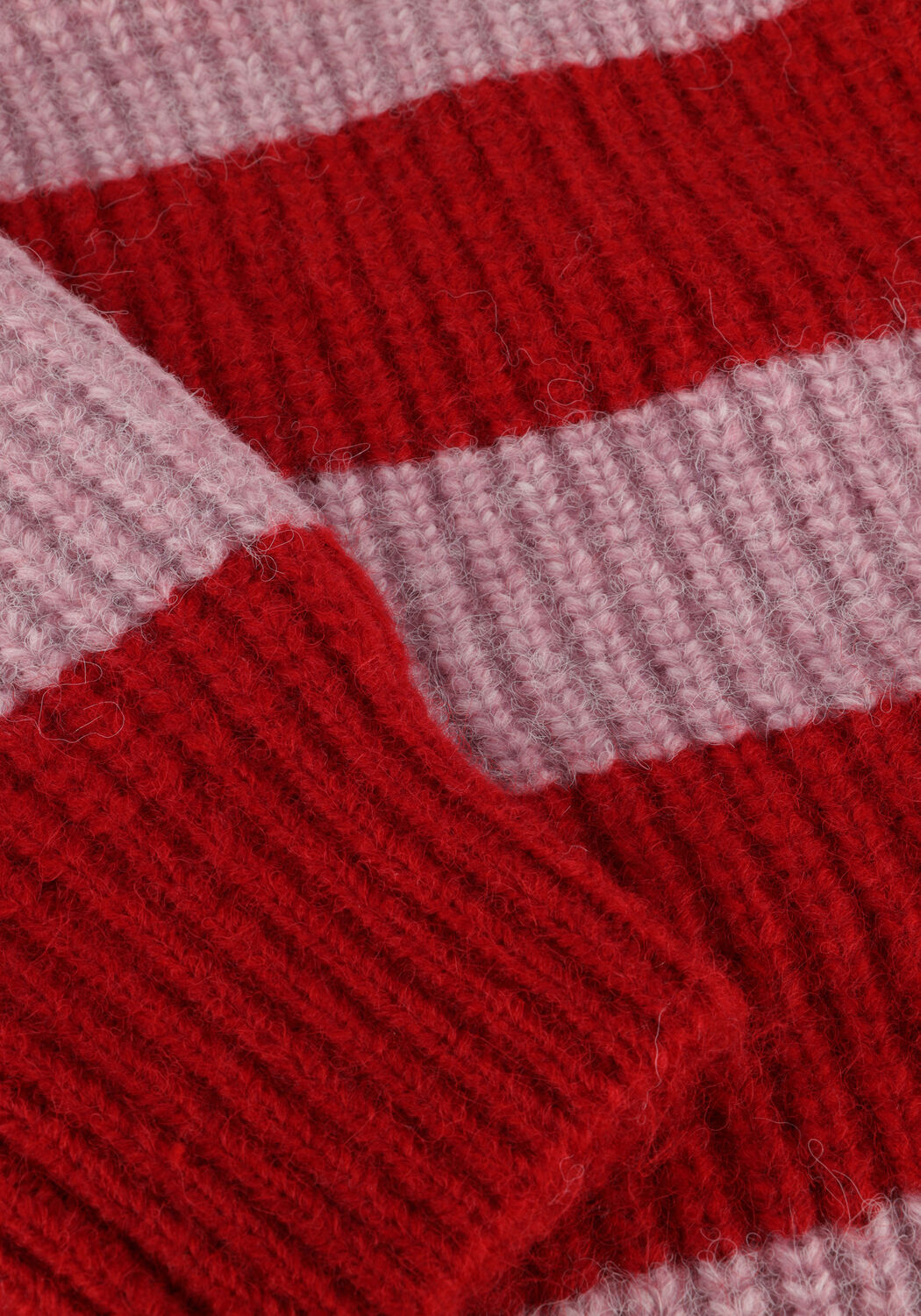 Rode COLOURFUL REBEL Trui KINZA STRIPED KNITTED SWEATER - large