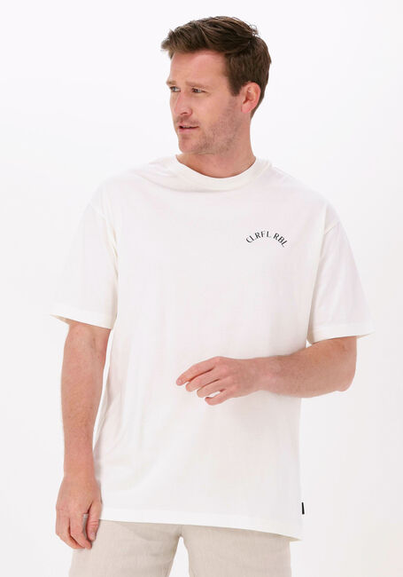 Beige COLOURFUL REBEL T-shirt TENNIS COURT BASIC TEE - large