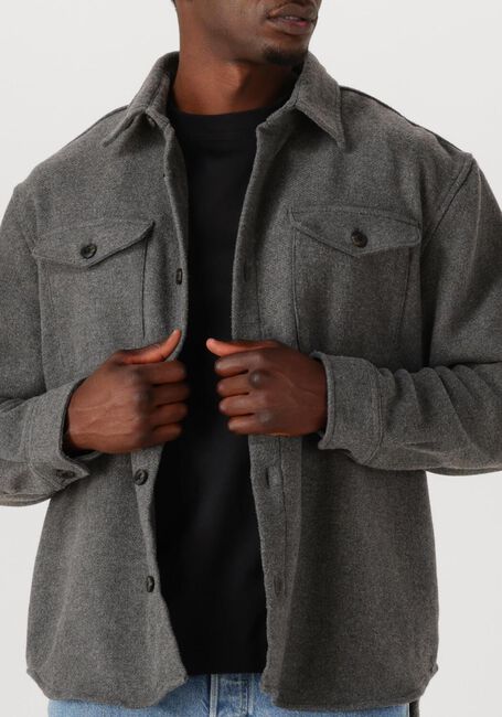 Grijze SELECTED HOMME Overshirt SLHRLXPABLO WOOL BLEND OVERSHIRT - large
