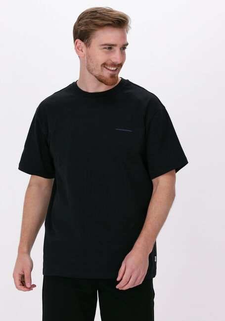 WOODBIRD T-shirt STAIN BACK TEE en noir - large