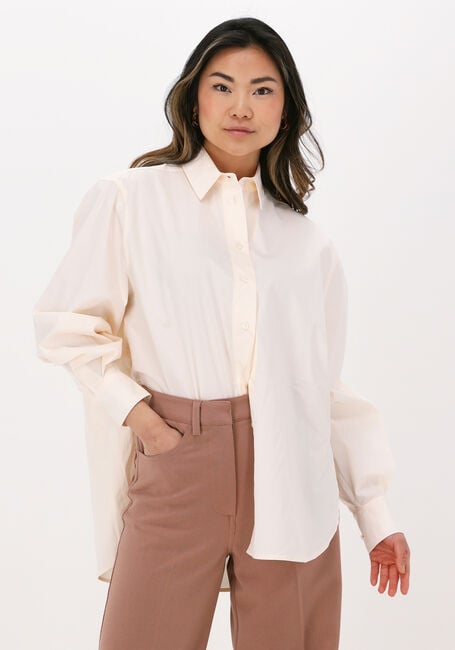 SECOND FEMALE MATIS SOLID SHIRT Blouses en beige - large