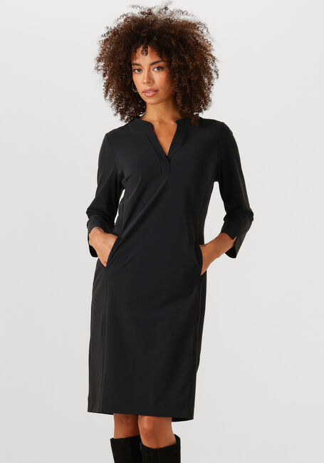 Zwarte STUDIO ANNELOES Midi jurk SIMPLICITY DRESS - large