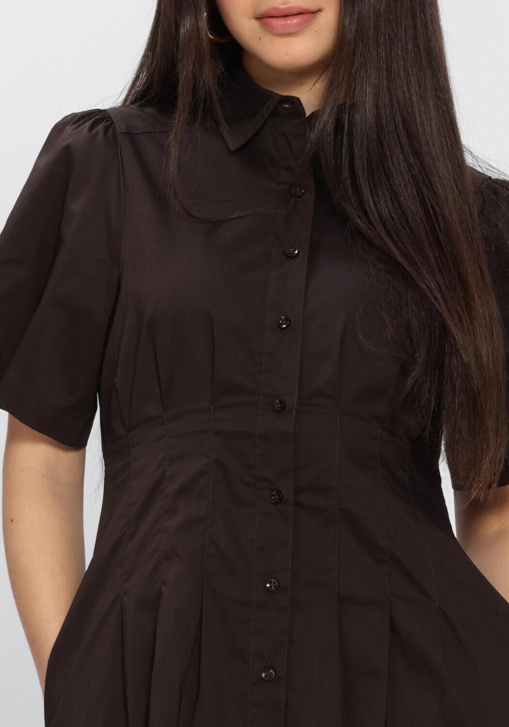 NEO NOIR BAIA POPLIN DRESS Robes en marron - large