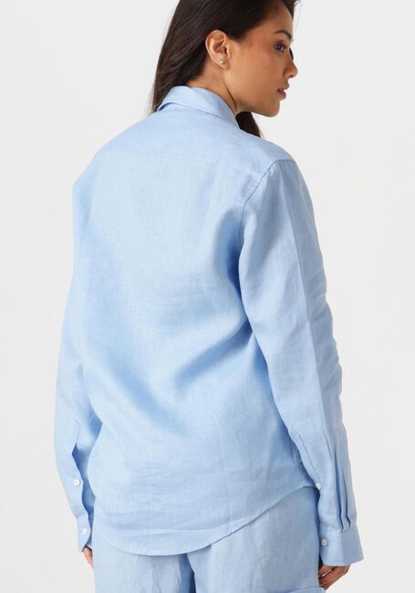 Lichtblauwe RESORT FINEST  SHIRT 100% LINEN - large