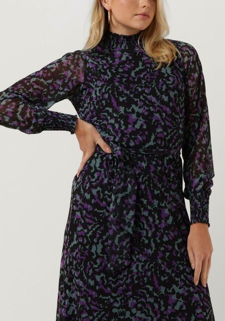 JANSEN AMSTERDAM Robe midi DIANNE en noir - large