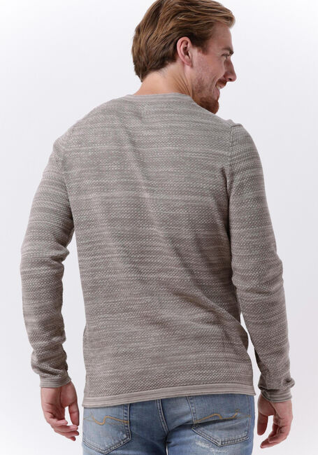 Grijze DSTREZZED Trui CREW NECK POPCORN MELANGE - large