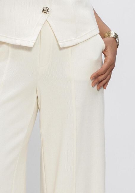 OBJECT Pantalon large OBJNOELLA LISA MW WIDE PANT E  VIP 26 en blanc - large