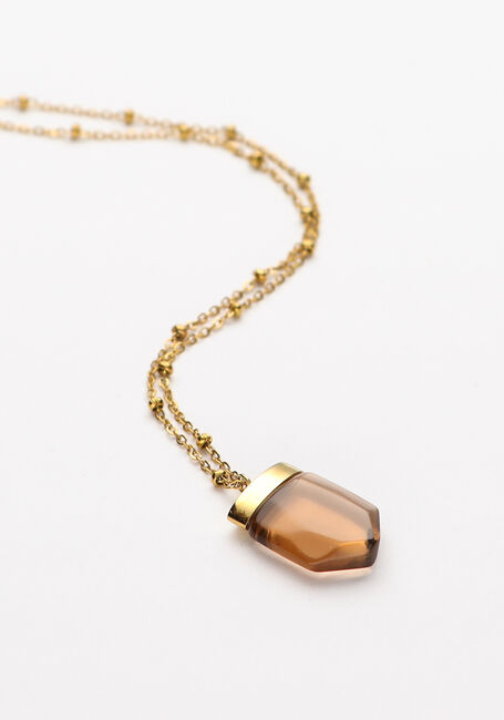 Gouden NOTRE-V Sieraad KETTING STEEN - large