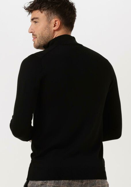 PROFUOMO Col roulé PULLOVER HALFZIP en noir - large