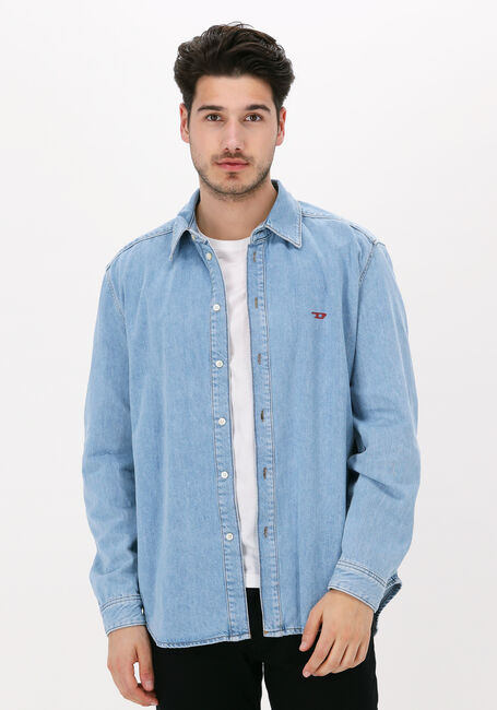 Lichtblauwe DIESEL Casual overhemd D-SIMPLY - large