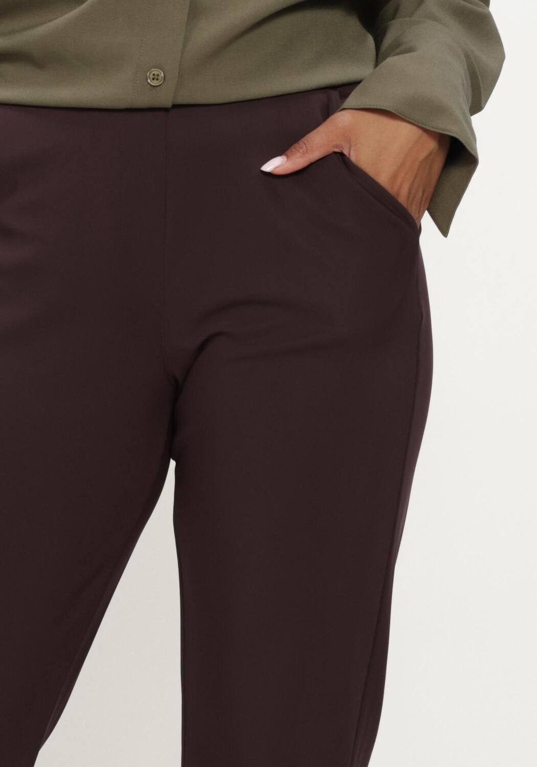 Bordeaux STUDIO ANNELOES Flared broek Flair LONG bonded trousers - large