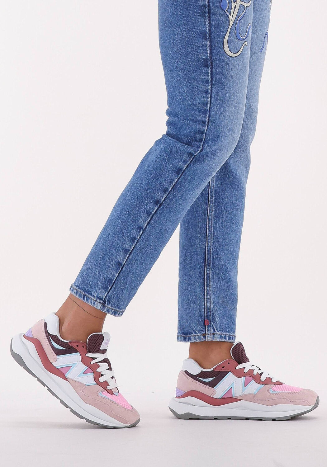 New balance dames blauw roze discount