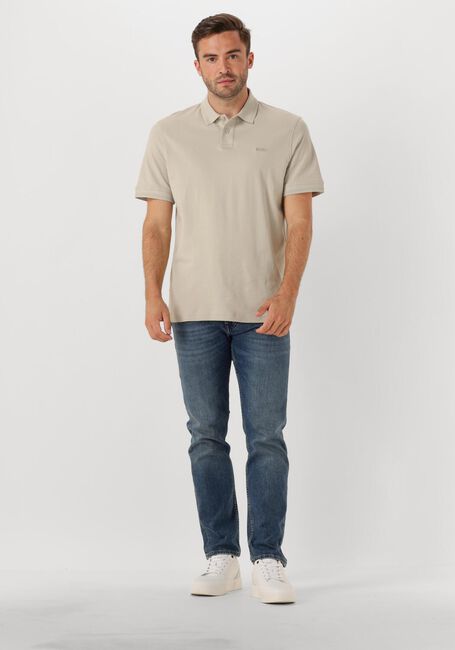 Beige BOSS ORANGE Polo PE_INTERLOCK - large
