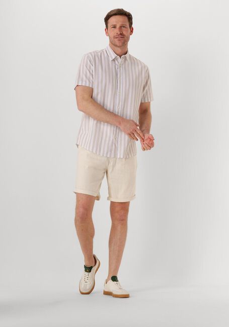 SELECTED HOMME Chemise décontracté SLHREG-SUN SHIRT SS NOOS en beige - large