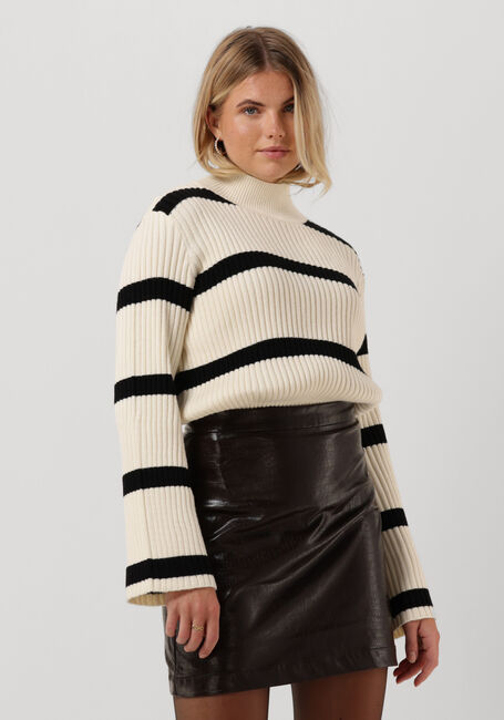 Y.A.S. Col roulé YASASTA LS KNIT PULLOVER en beige - large