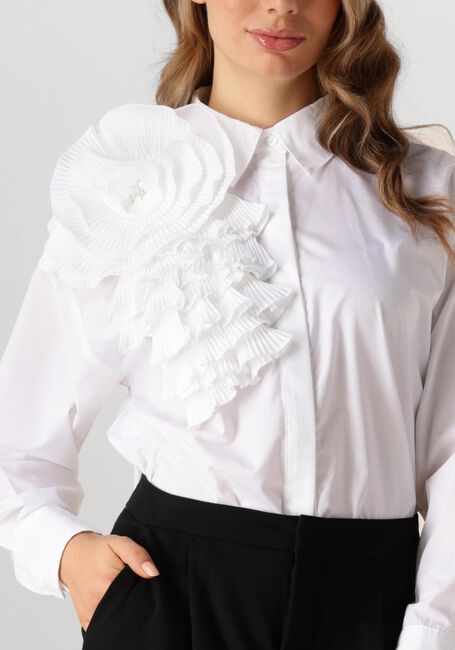 Witte COPENHAGEN MUSE  CMMPLEAT-FRILL-SHIRT - large