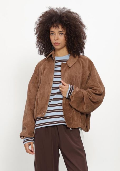 CATWALK JUNKIE Jack FAUX SUEDE JACKET en marron - large