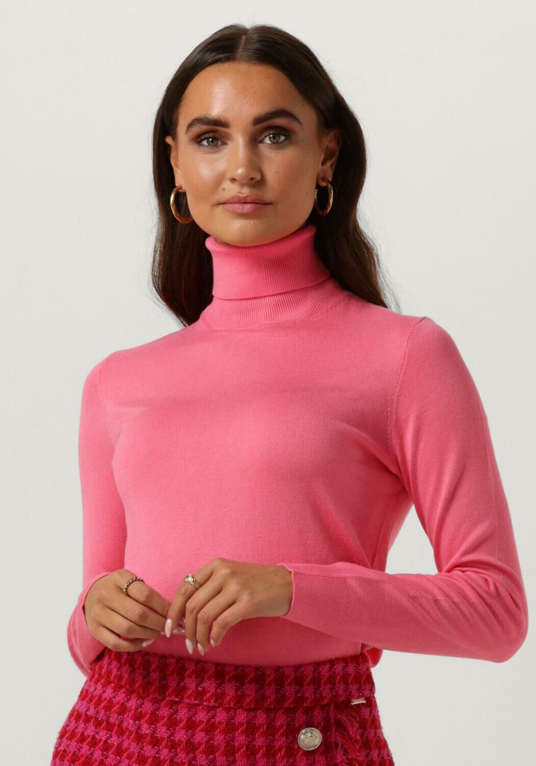 Roze LIU JO Coltrui ECS MAGLIA M L DVITA COLORLOGO Omoda