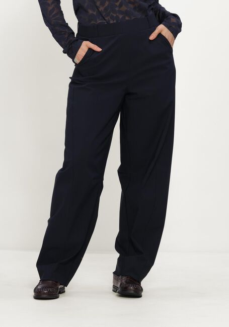 Donkerblauwe STUDIO ANNELOES Wijde broek Marlise barrel trousers - large