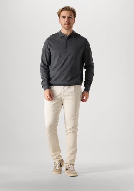 Grijze PROFUOMO Polo POLO LONG SLEEVE Grijze PROFUOMO Polo POLO LONG SLEEVE - large